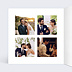 Carte remerciement mariage Signature Intérieur Gauche