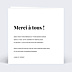 Remerciements mariage Découpe Merci