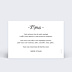 Remerciements mariage Tirets Blanc