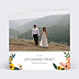 Carte remerciement mariage Bouquet Printanier