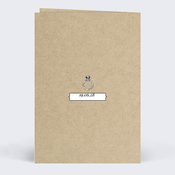 Remerciements mariage Vintage Ludique