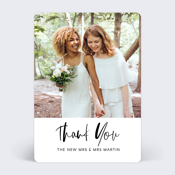 Carte remerciement mariage This is Love