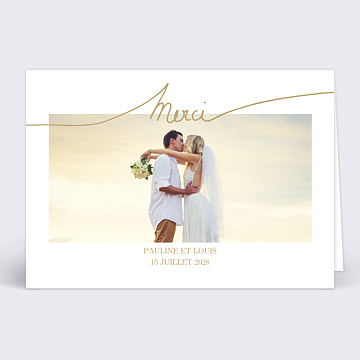 Remerciements Mariage Effet Manuscrit