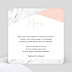 Carte remerciement mariage Marbre Verso