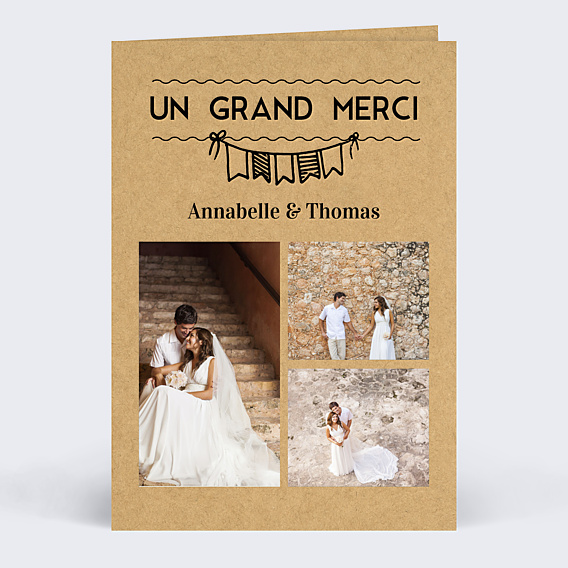 Remerciements mariage Petit carnet