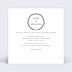 Carte remerciement mariage Couronne Fleurie Verso