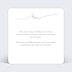 Carte remerciement mariage Lettres Chic Verso
