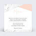 Carte remerciement mariage Marbre Verso