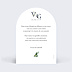 Remerciements mariage Lettrines Botaniques