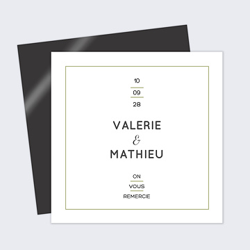 Remerciements Mariage Graphique