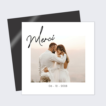 Remerciements Mariage Signature