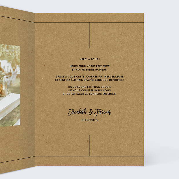 Remerciements Mariage Modernkraft Intérieur Droit