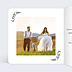 Remerciements mariage Just married floral simple