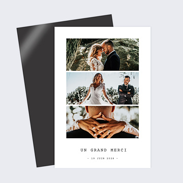 Remerciements Mariage Polaroid Simple III