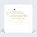 Carte remerciement mariage Golden Dots Verso