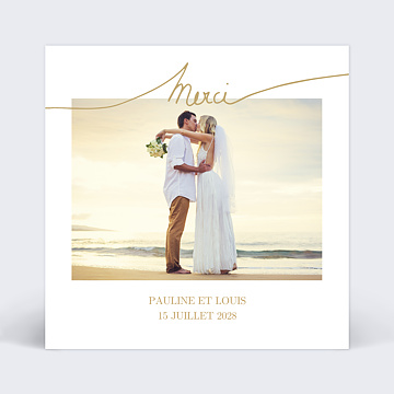 Remerciements Mariage Effet Manuscrit