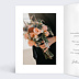 Carte remerciement mariage Envolée Florale Intérieur Gauche