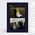 Carte remerciement mariage Fleurs Ocre Intérieur Gauche