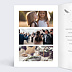 Carte remerciement mariage Retro Chic Intérieur Gauche