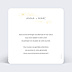 Remerciements mariage Poudre Ocre