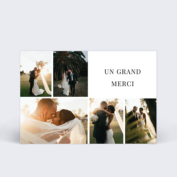 Remerciements mariage Joli Multi