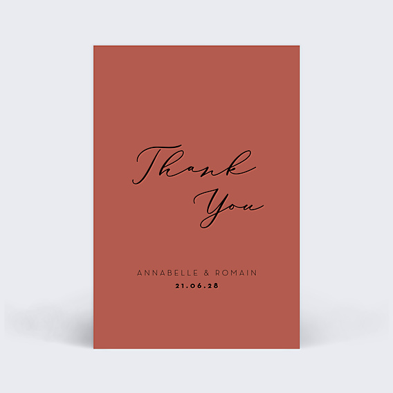 Carte remerciement mariage Happy Hours