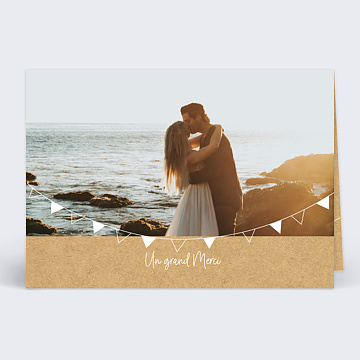 Remerciements Mariage Bucolique simple