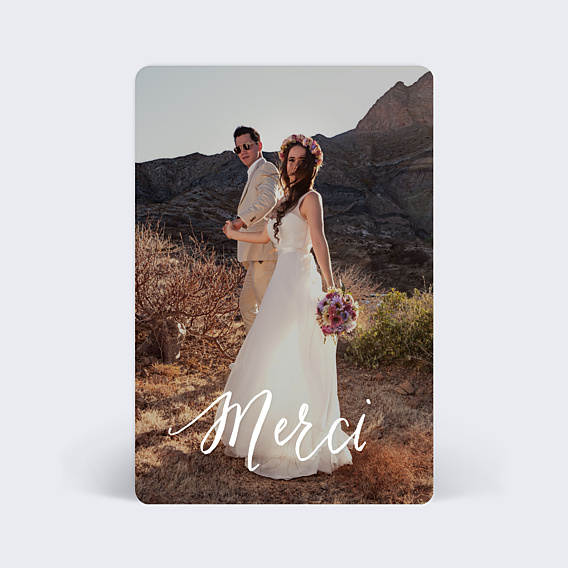 Remerciements mariage Calligraphie