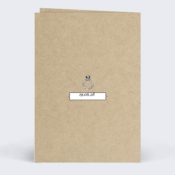 Remerciements mariage Vintage Ludique