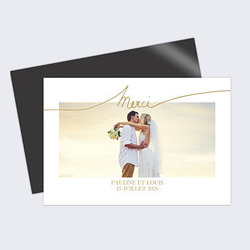 Remerciements Mariage Effet Manuscrit
