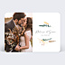 Remerciements mariage Just Married Floral