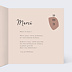 Carte remerciement mariage Argile Intérieur Droit