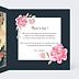 Carte remerciement mariage Dark Peony Intérieur Droit