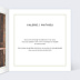 Carte remerciement mariage Graphique Intérieur Droit