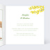 Carte remerciement mariage Mimosa Intérieur Droit