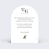 Remerciements mariage Lettrines Botaniques