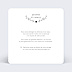 Remerciements mariage Coeur Bucolique Simple