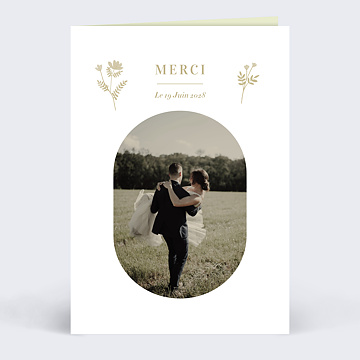 Remerciements Mariage Amande Douce