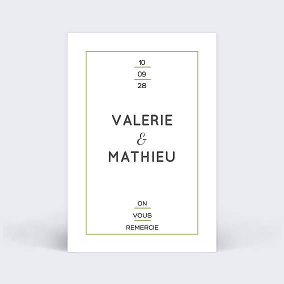 Remerciements mariage Graphique