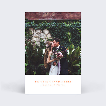 Remerciements Mariage Simplicité