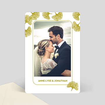Remerciements Mariage Ginko