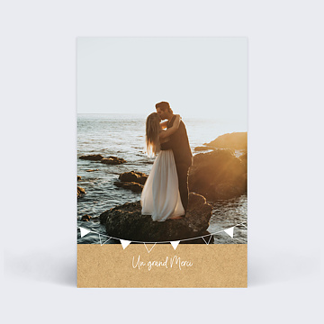 Remerciements Mariage Bucolique simple