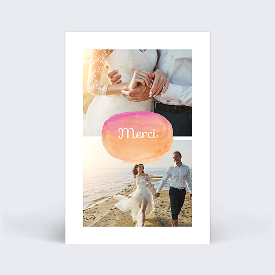 Remerciements mariage Remerciement Mariage Sunrise