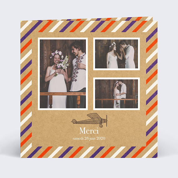 Remerciements mariage Remerciement Mariage Voyage à la française