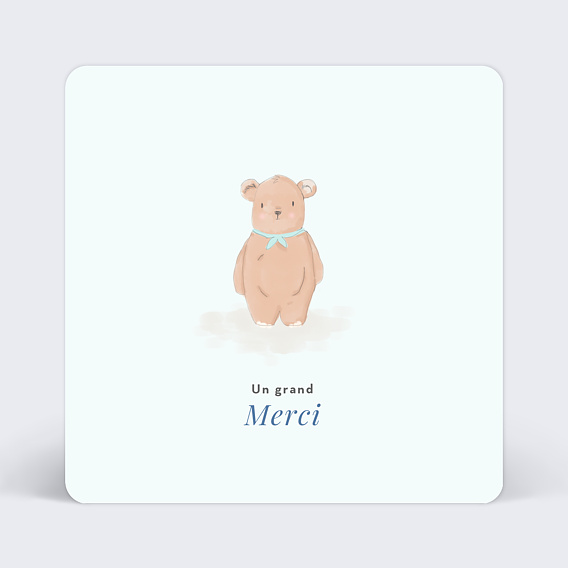 Remerciements Naissance Baby bear