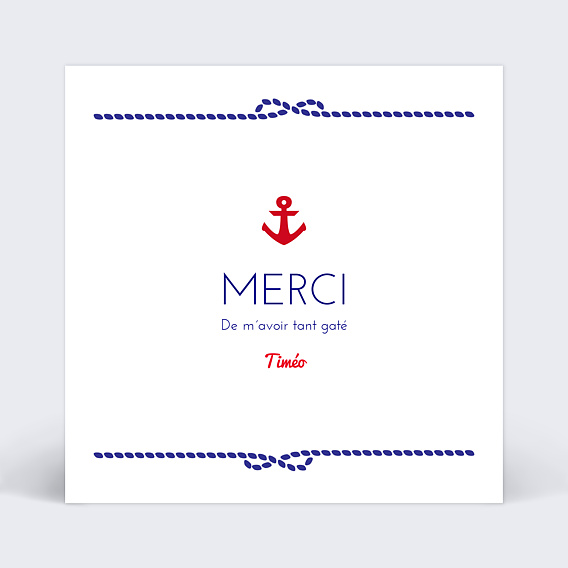 Remerciements Naissance Marin