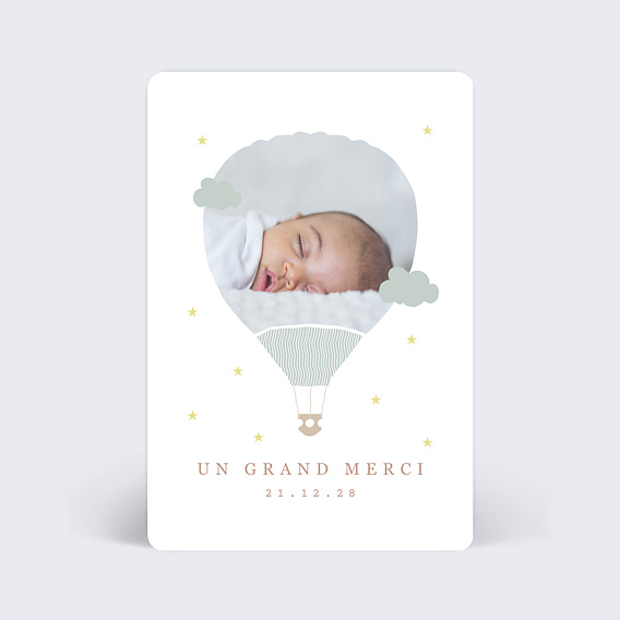 Remerciements Naissance Montgolfière