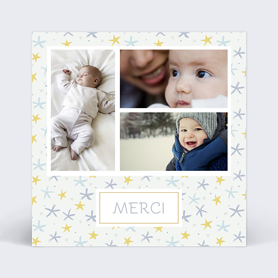Remerciements Naissance Multi étoile de mer