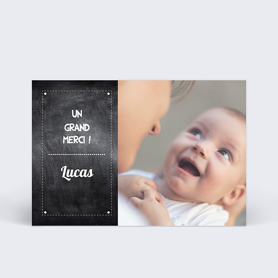 Remerciements Naissance Petit écolier