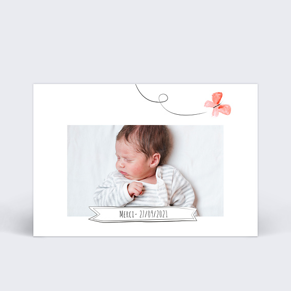 Remerciements Naissance Petit papillon